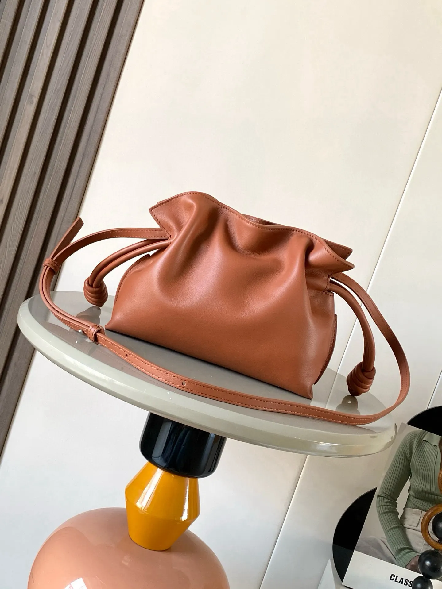 Loewe 棕色 小牛皮 托特包 大容量托特款