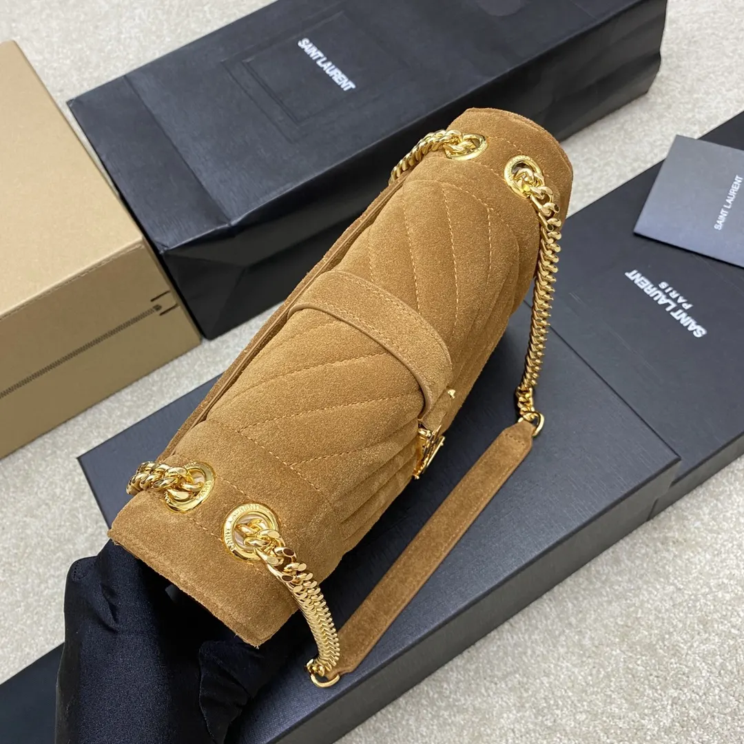 Brown Chain Bag Leather