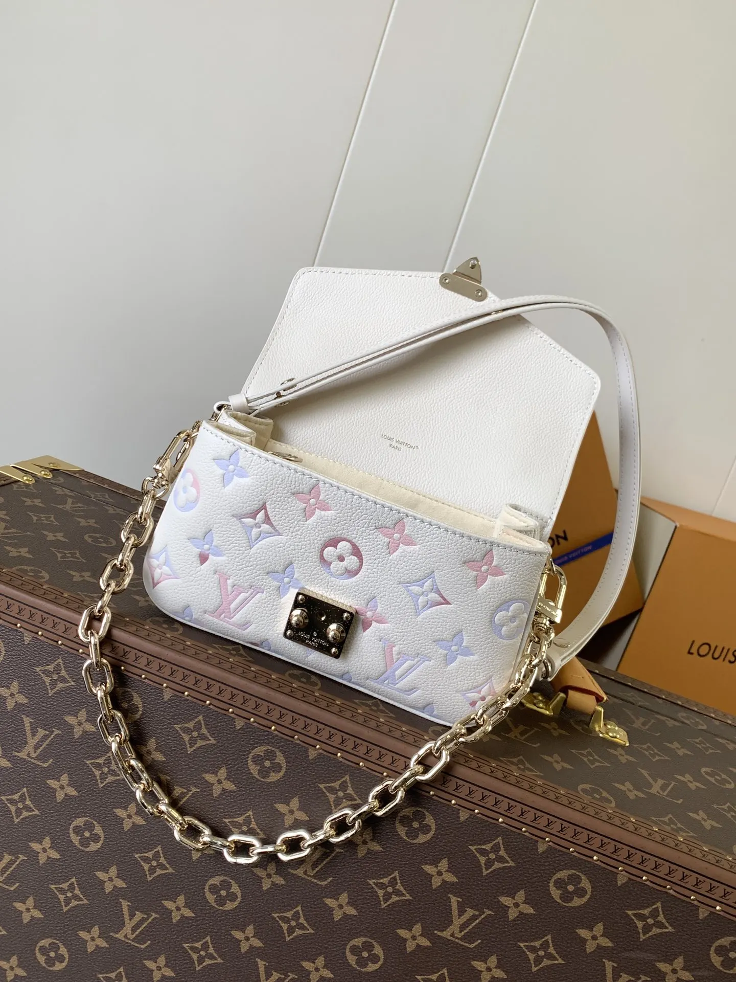 牛皮 Pochette Mét 鏈條包 精致鏈條款