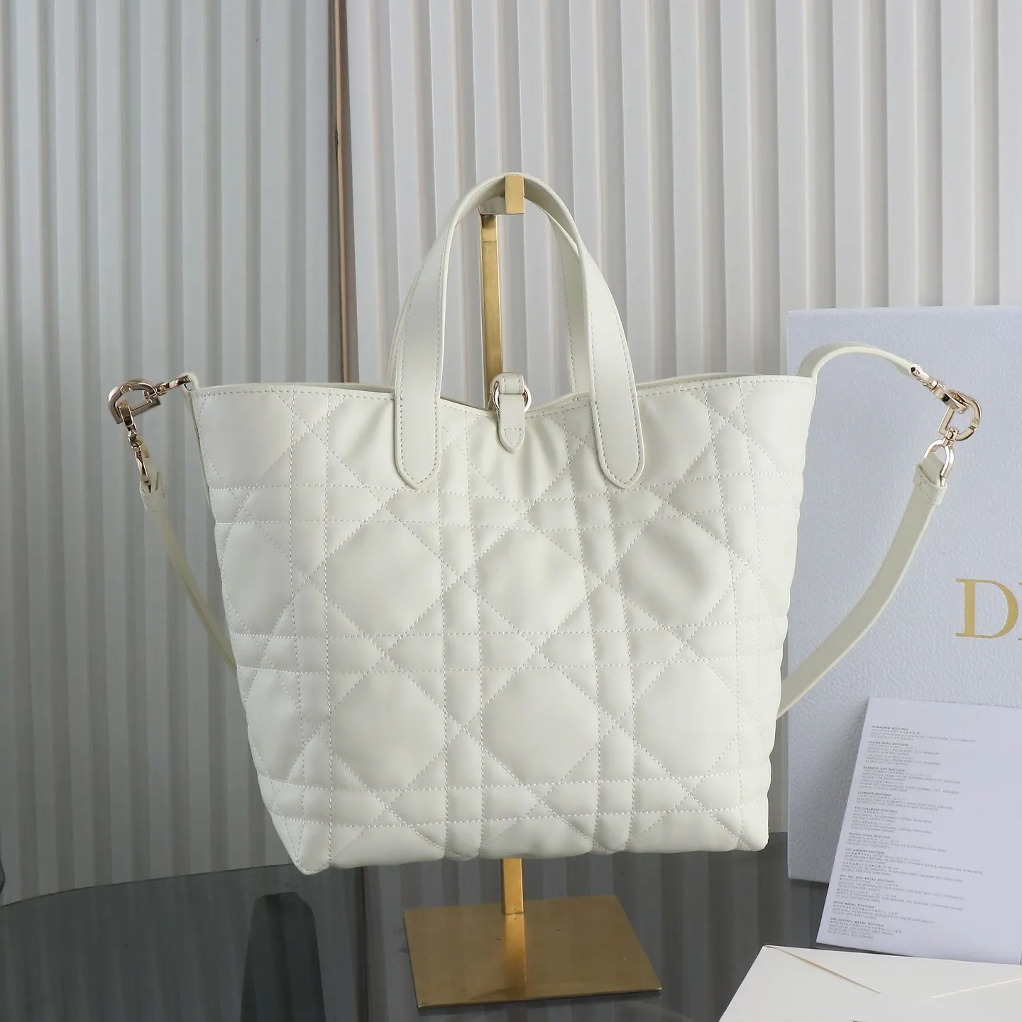 Dior Toujours 白色 皮革 手提包