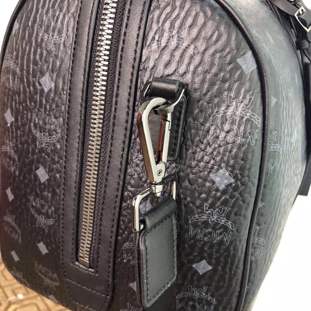 黑色 牛皮 Visetos經典花纹帆布结构轻巧而耐用 可应对所有 行李箱 旅行拉杆款 輕便出行款