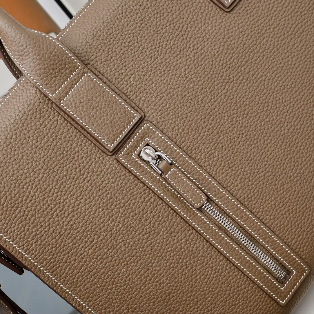 Hermes 牛皮 公文包 商务通勤款