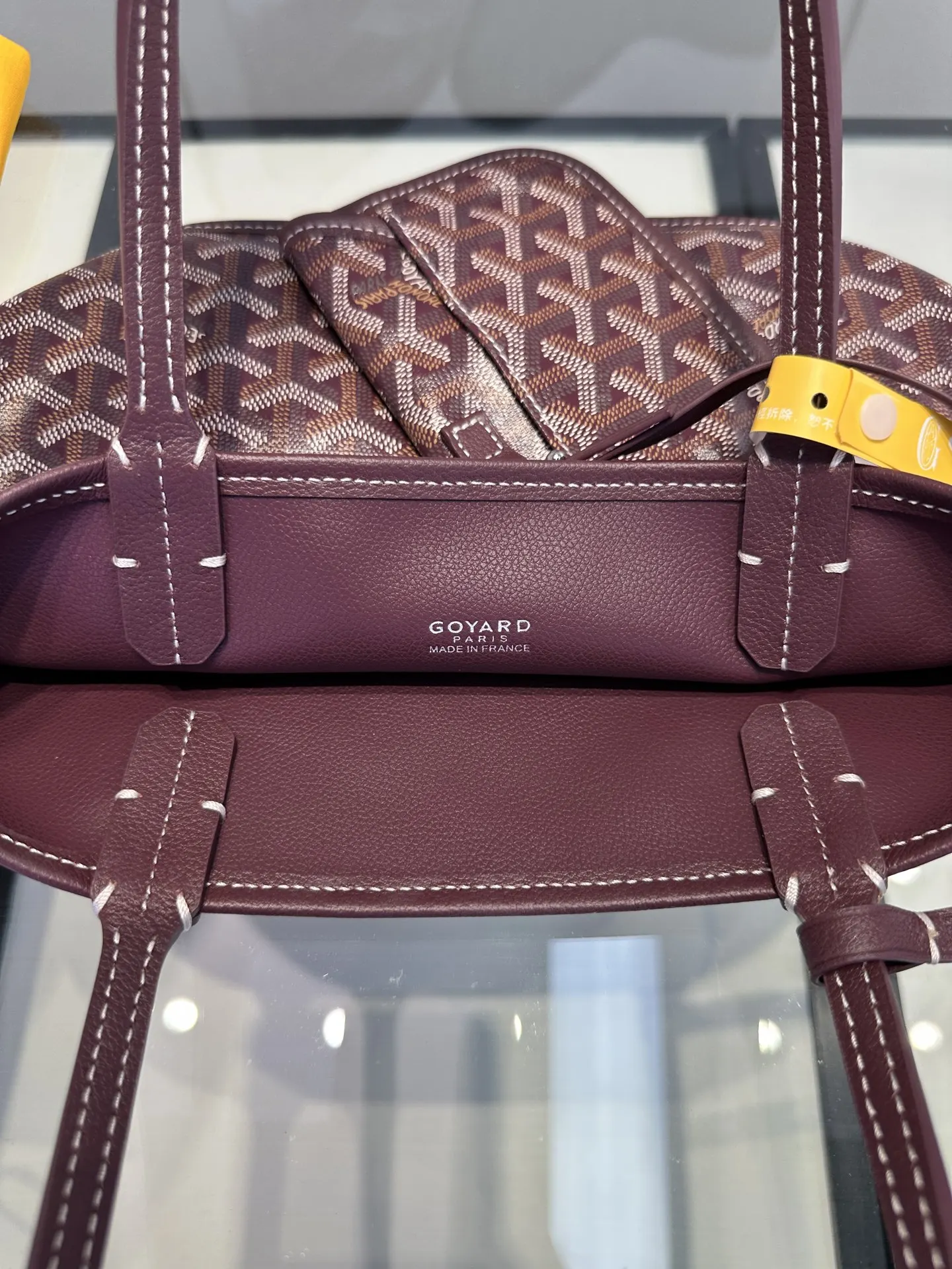 Goyard 酒紅 小牛皮 托特包 大容量托特款