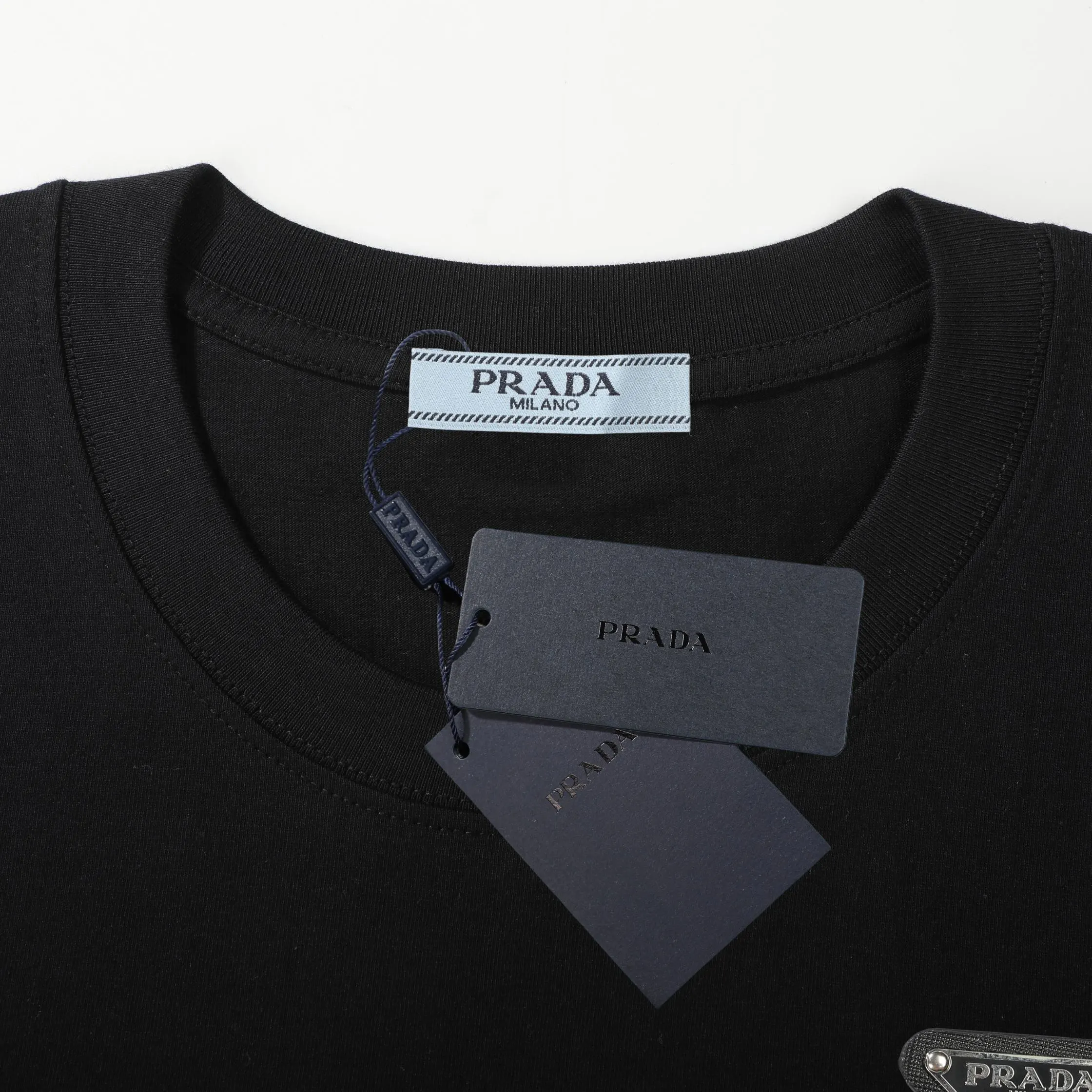 Prada 棉质 三角标 印花 短袖T恤