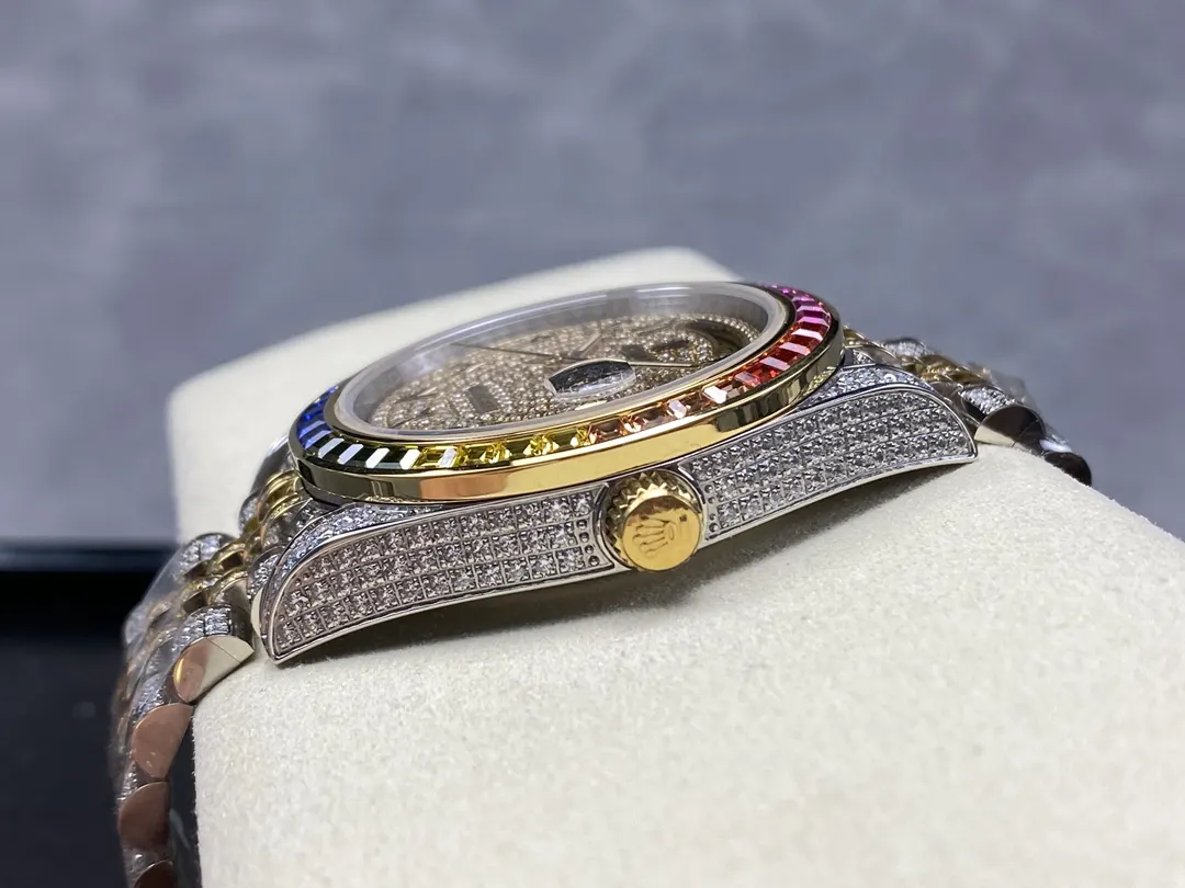 Rolex 劳力士 隐藏款 满钻星期日志 手表 经典腕表款