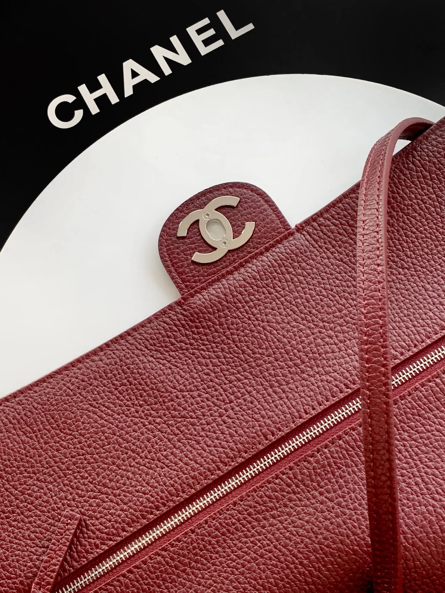 CHANEL 紅色 酒紅 腋下包 復古腋下背款