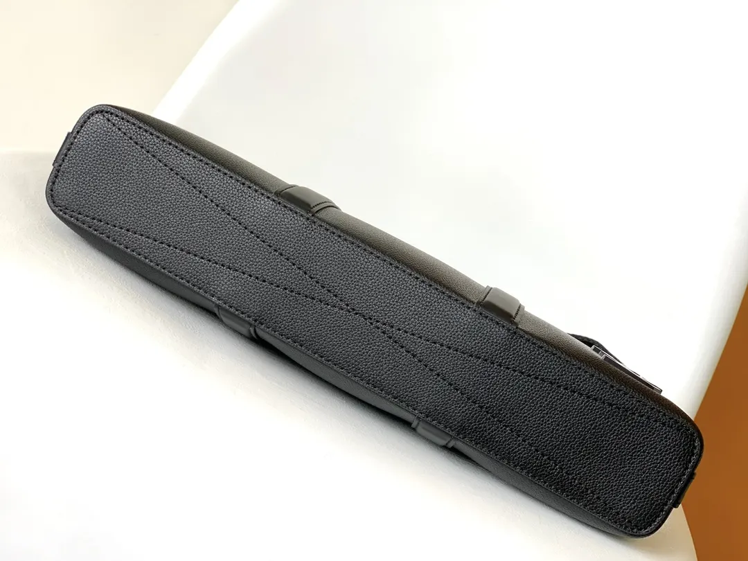 Louis Vuitton Black Blue Organizer Pouch Travel Leather