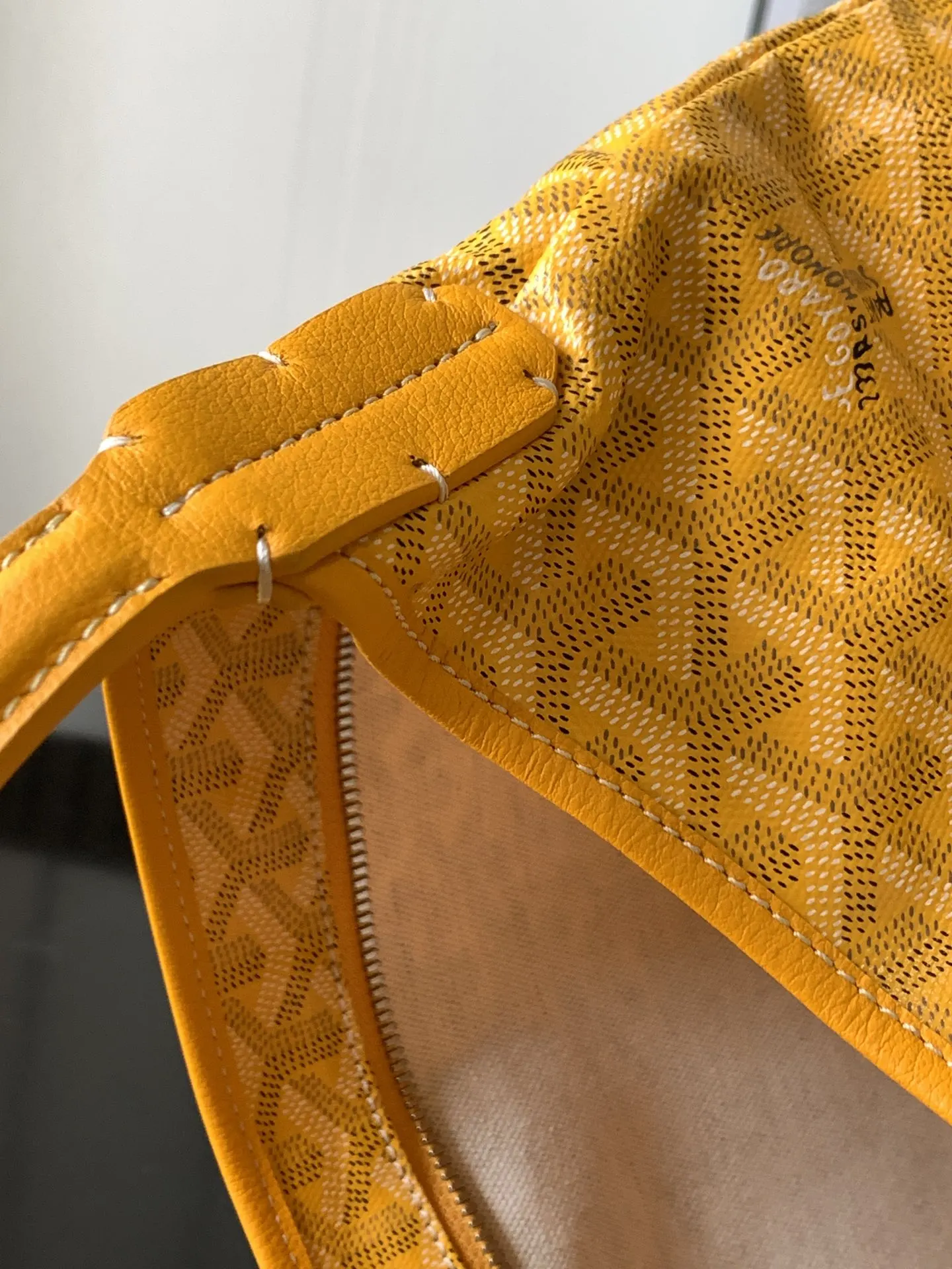 Goyard Hobo 黄色 腋下包 复古腋下背款