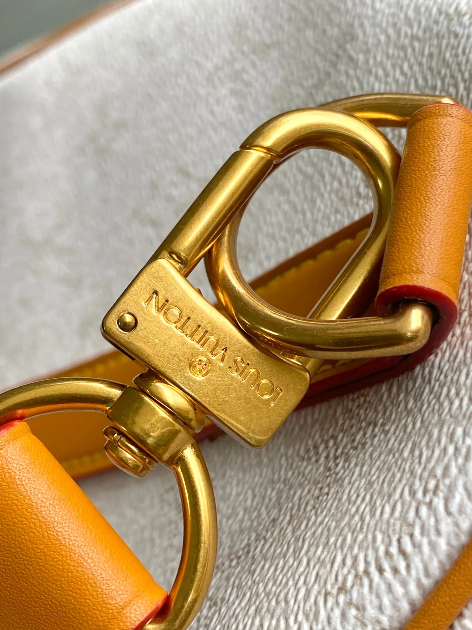 Keepall 白色 牛皮 旅行袋 大容量旅行款