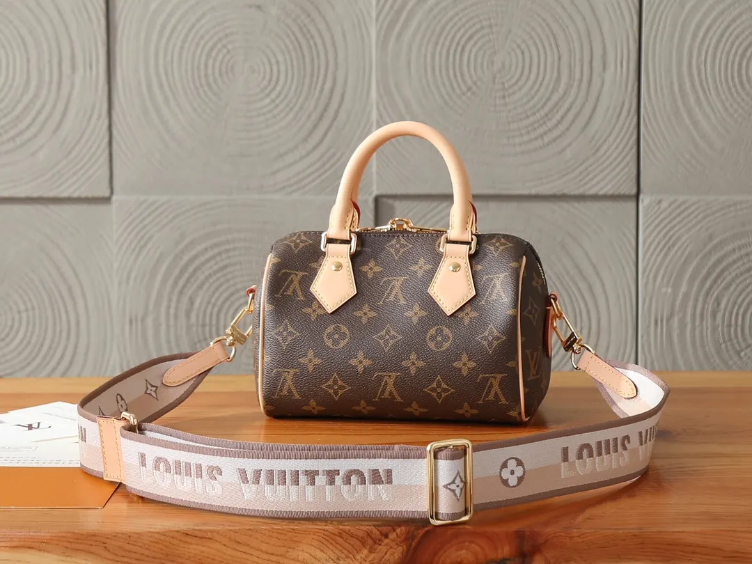 LV Speedy 老花旅行袋 橙色手柄大容量款｜ORBUYBAG 嵐奢包高端時尚精品