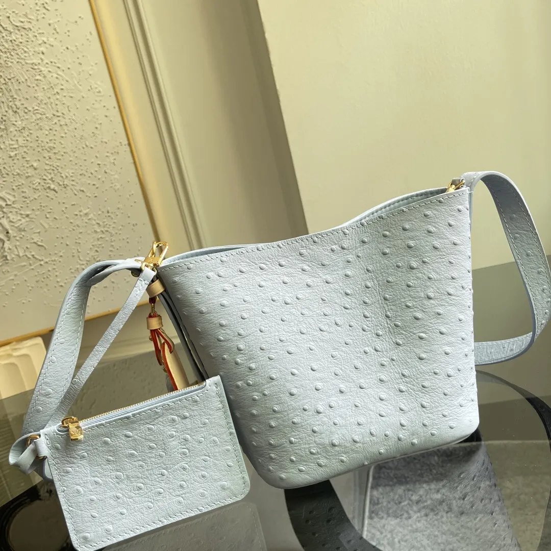 Blue Bucket Bag Casual Canvas