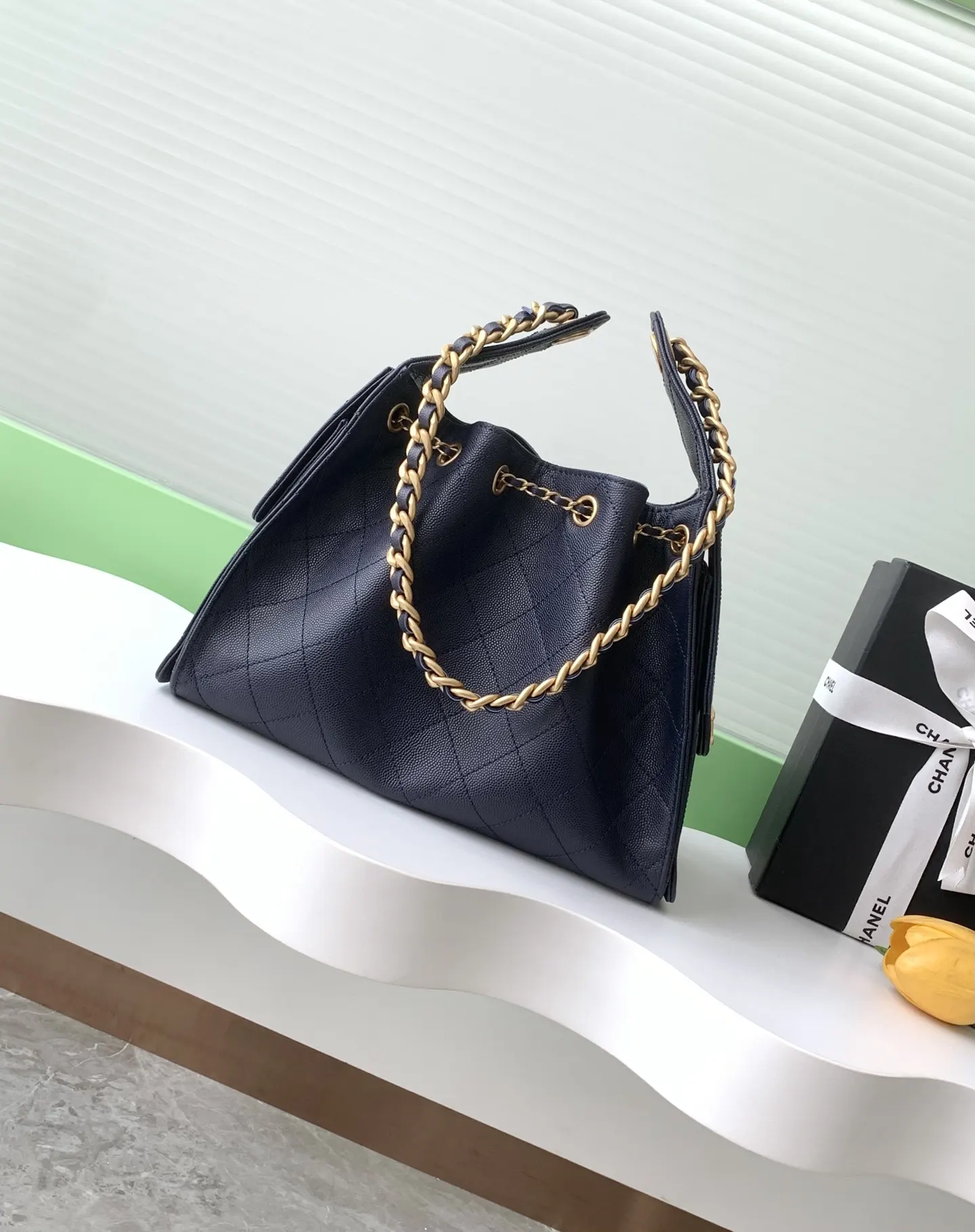 CHANEL Hobo 进口 免税 球纹皮嘻哈包 腋下包 复古腋下背款