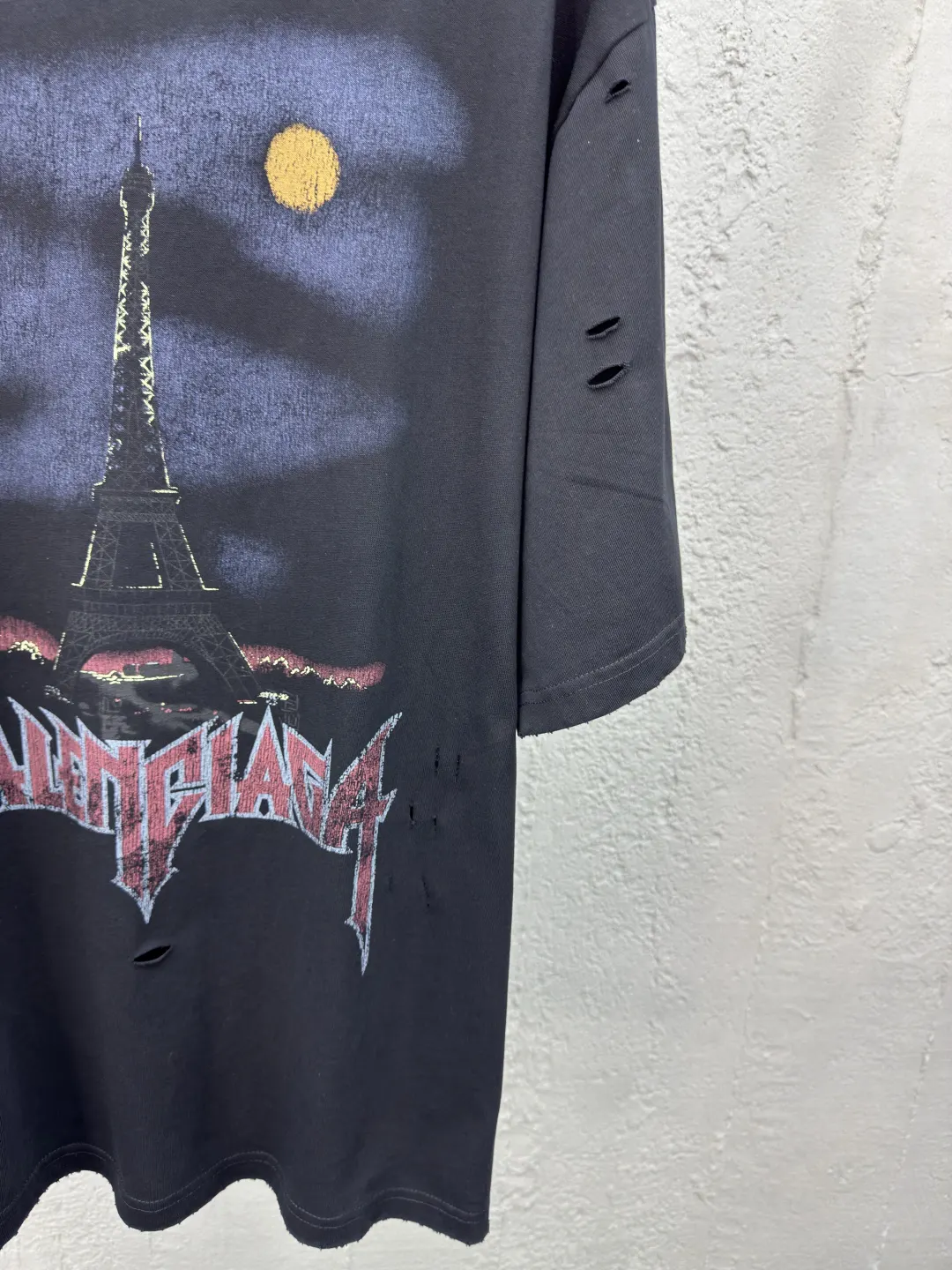 Balenciaga Black Logo Short Sleeve T-Shirt Street