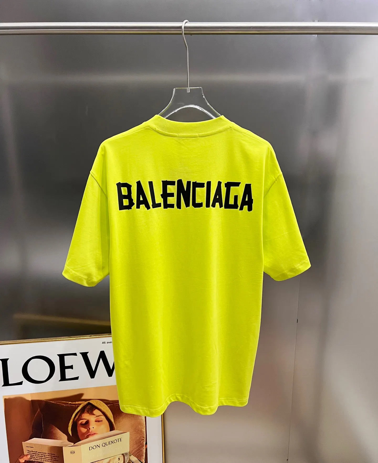 Balenciaga 黑色 纯棉 Logo 短袖T恤 宽松休闲