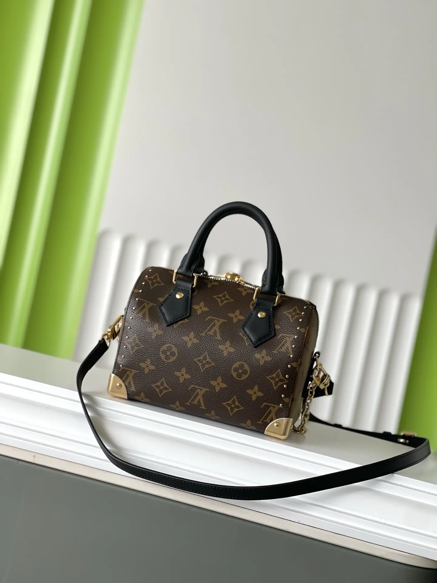LV Speedy 牛皮 链条包 精致链条款