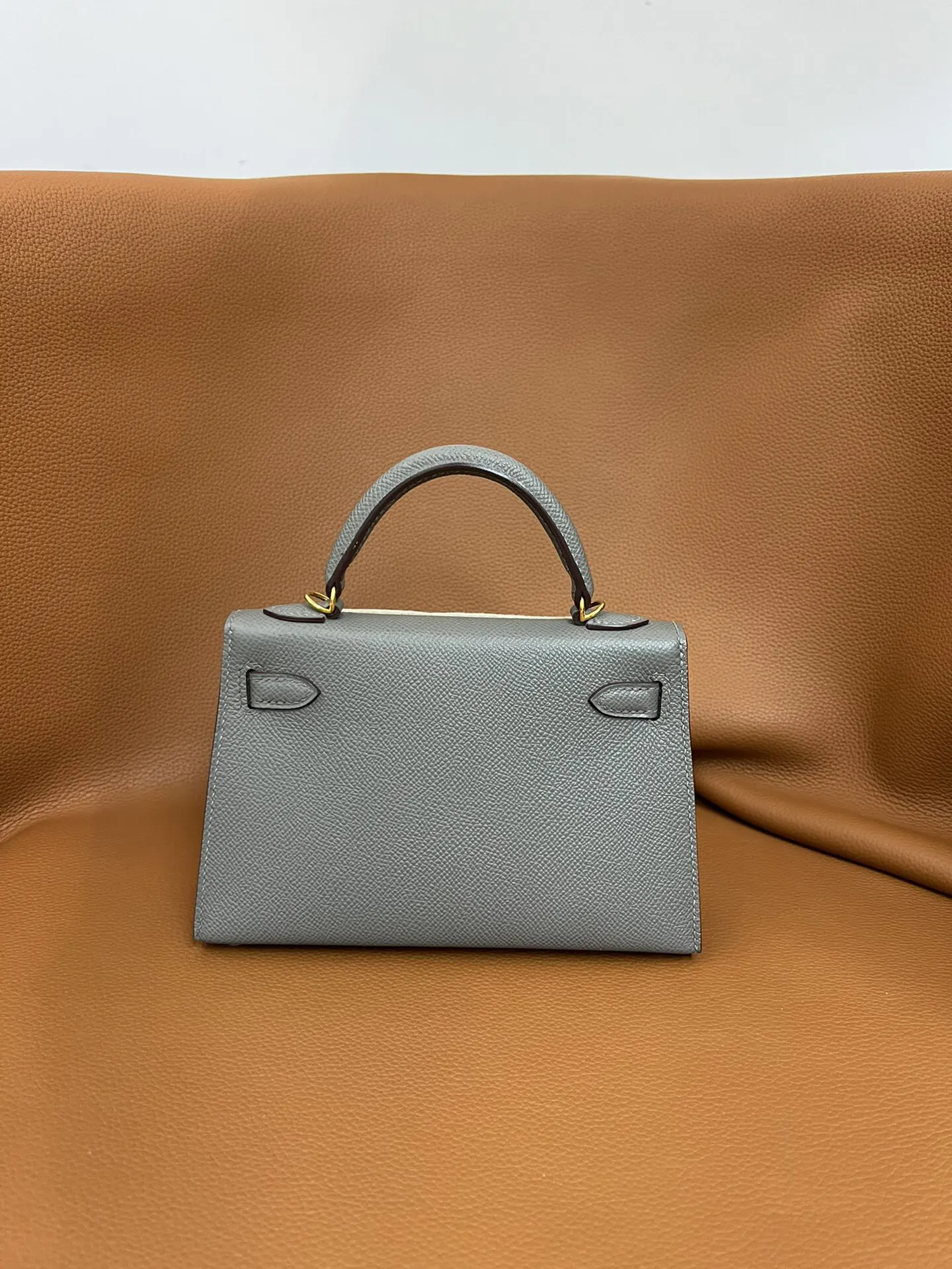 Hermès Kelly 积雨云灰 Epsom掌纹牛皮 手提包 19cm