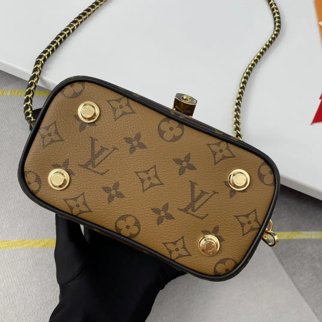 LV 帆布 链条包 精致链条款