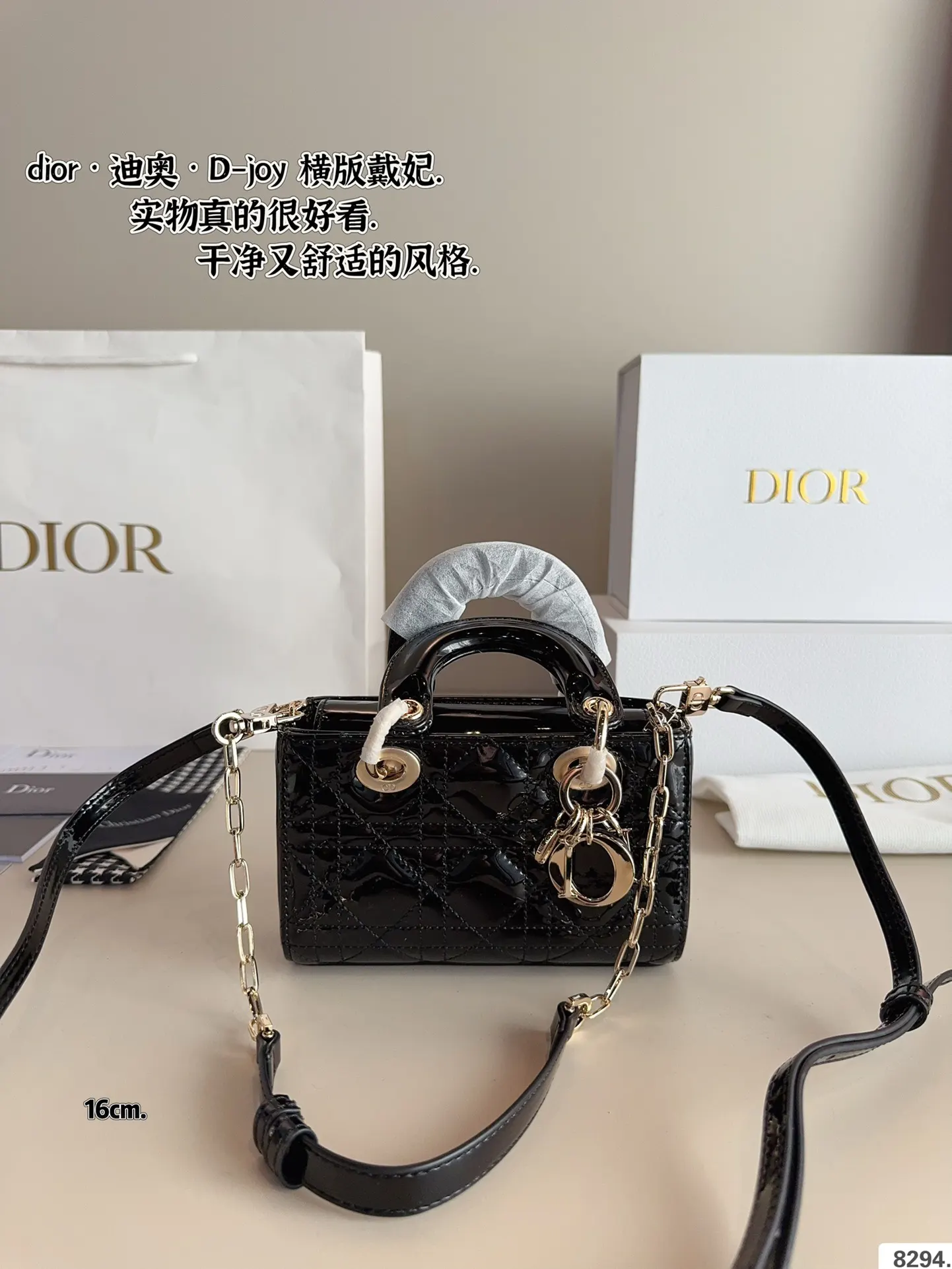 Dior 漆皮 全套 戴妃 横版 漆皮纹 夏日必备单 斜背包 輕便斜挎款