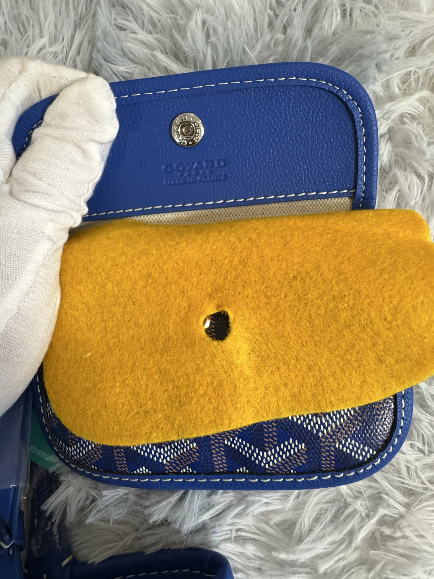Blue Tote Bag Leather