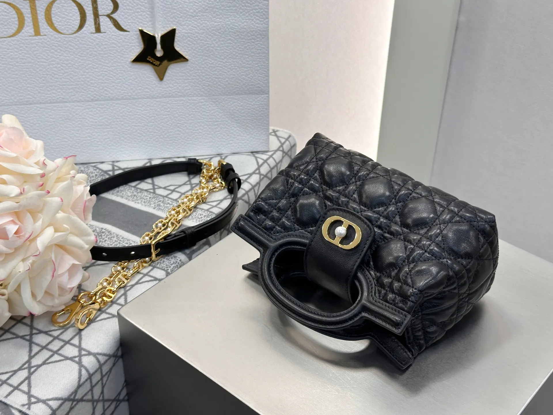 Black White Chain Bag