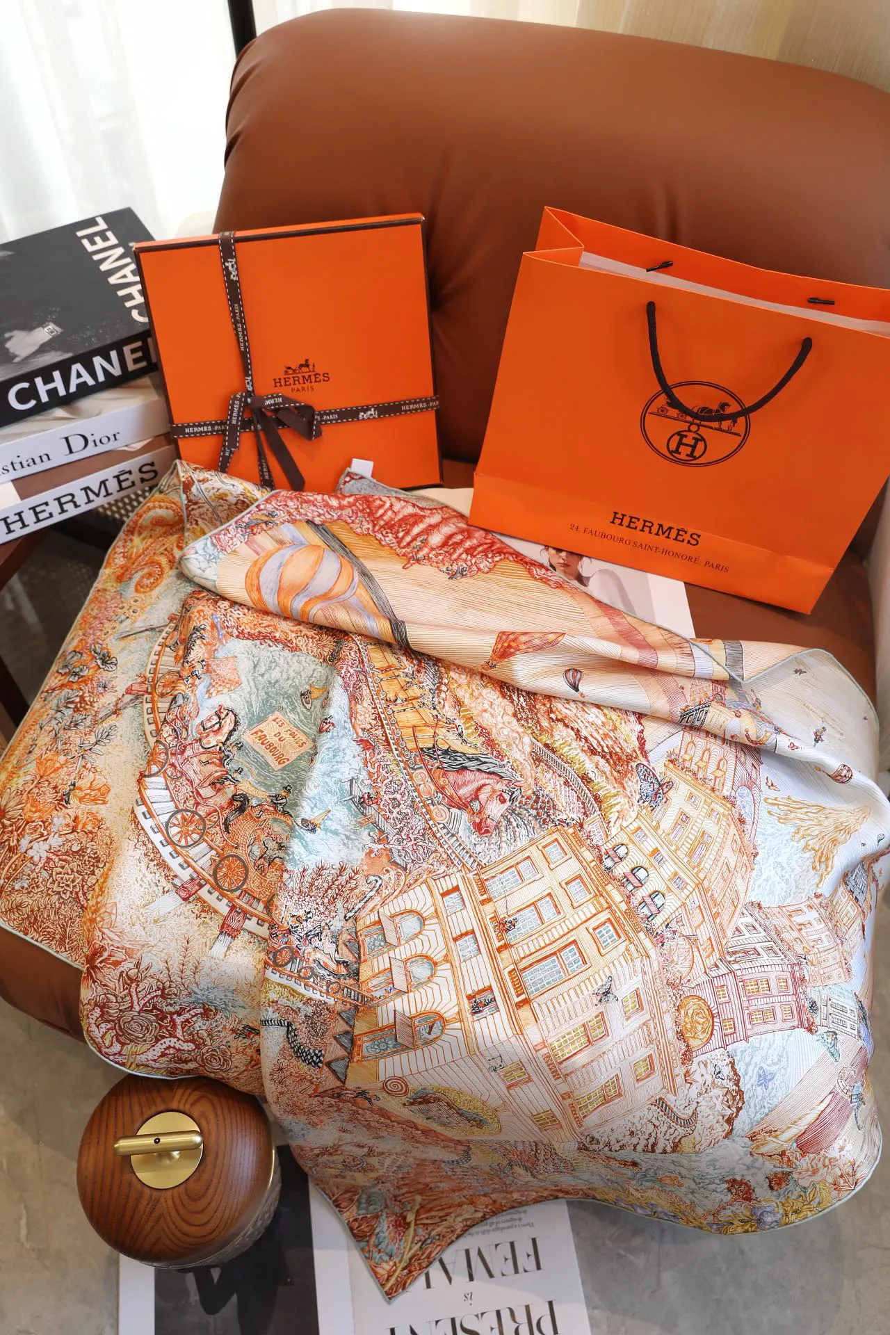 Hermès 丝巾 精致配饰
