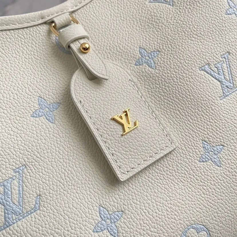 LV CarryAll 白色 藍色 Mo收納包 旅行收納款