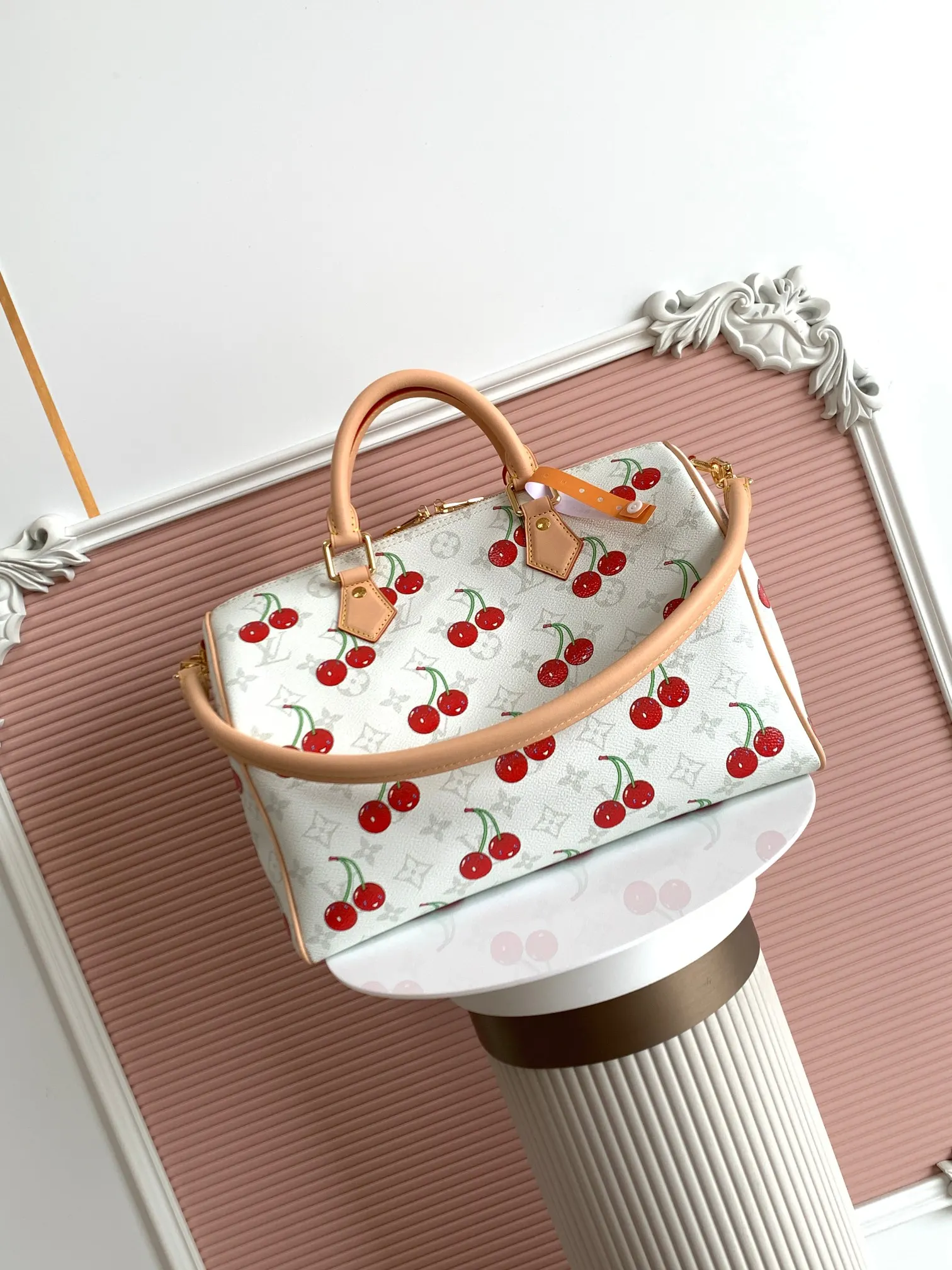 LV Speedy 老花 牛皮 收纳包 旅行收纳款