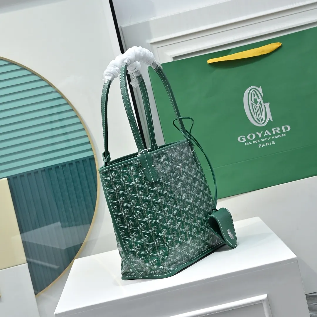 Goyard 牛皮 高 戈雅双面mini 王菲同款购物袋 头层牛皮 托特包 大容量托特款