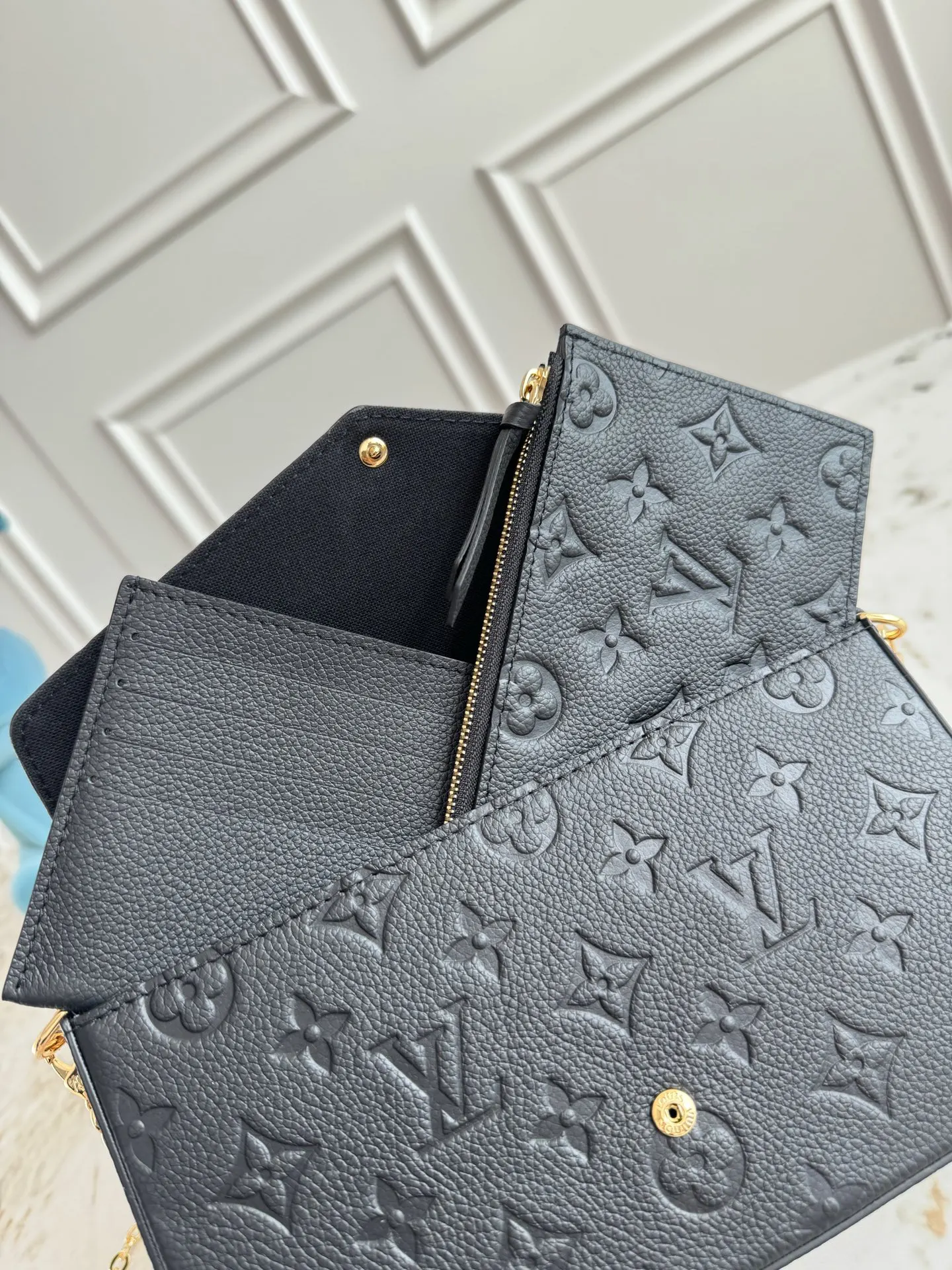 LV M64064 黑色 老花 单肩包 实拍款02 精选款