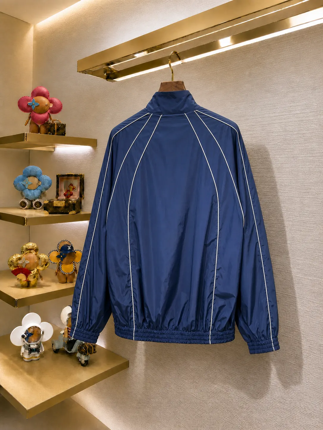 Balenciaga Blue Nylon Jacket