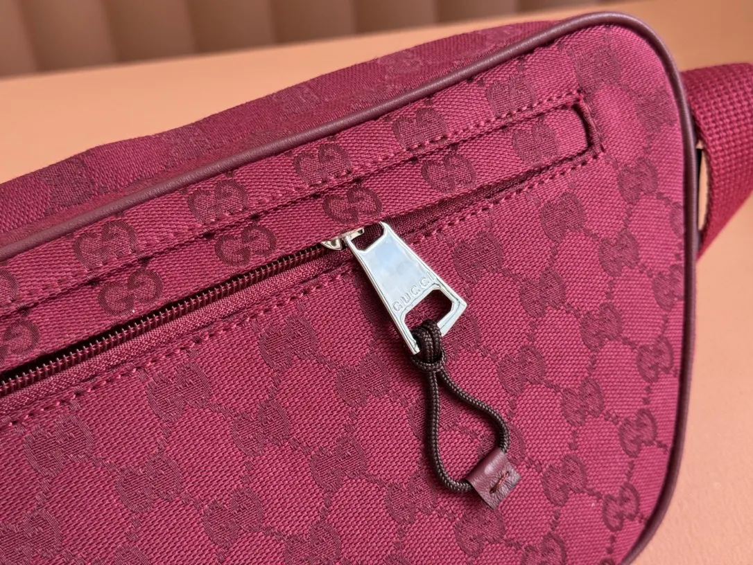Red Crossbody Bag Lightweight Canvas