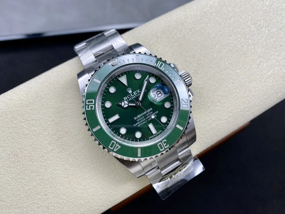 Rolex 藍色 綠色 黑綠钢色水鬼 沿用AR钢带 手錶 經典腕表款