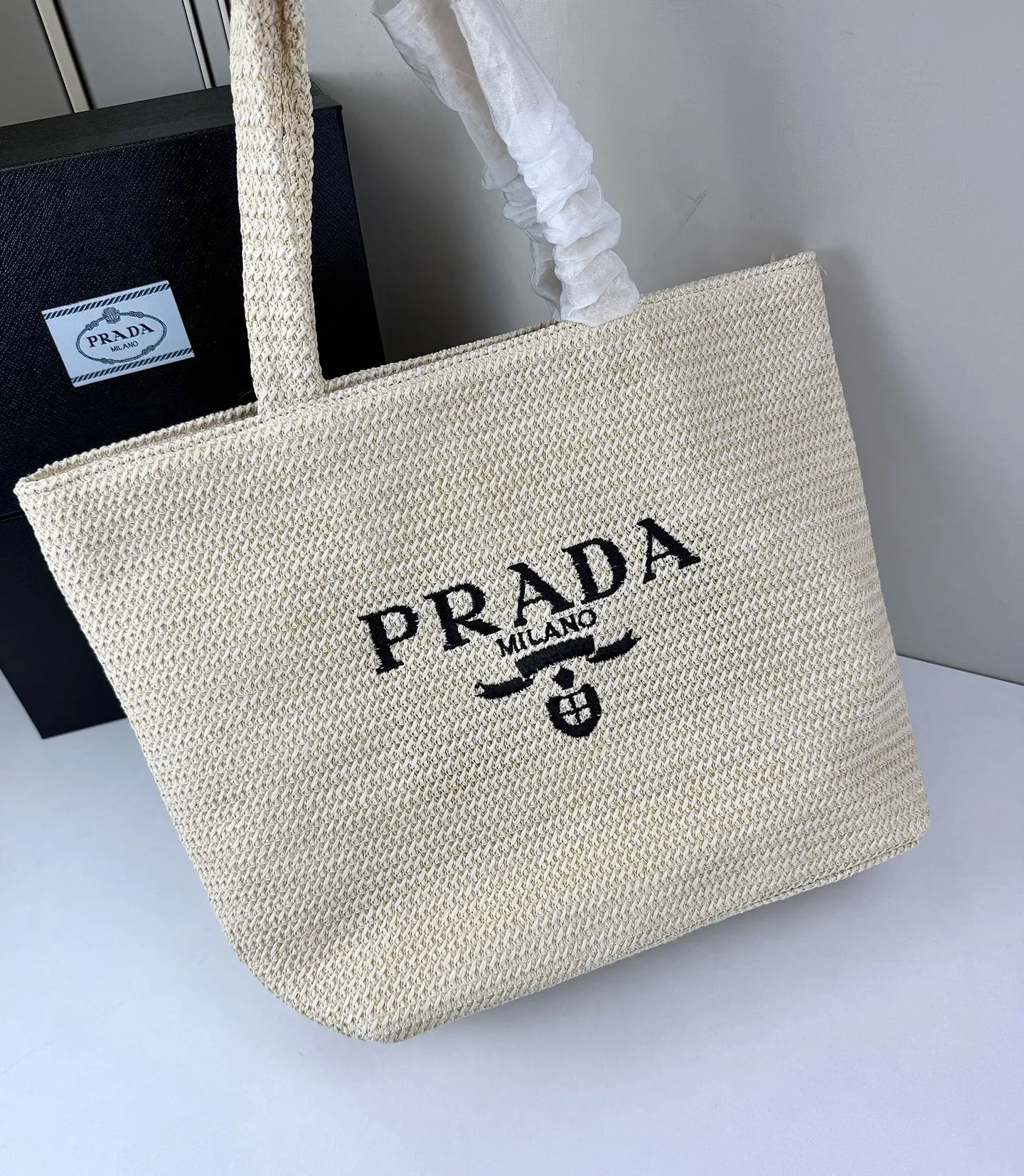 Prada 刺绣 Logo 托特包