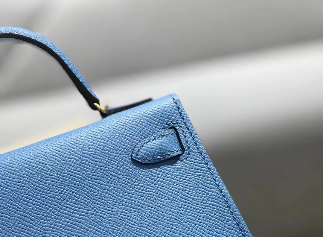 Hermès Constance 天空蓝 斜挎包 19cm