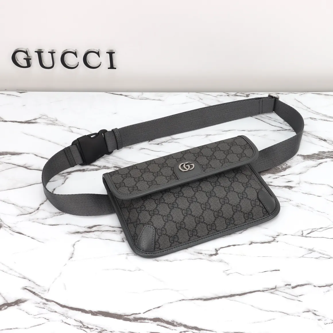 Gucci 款号 灰胶 尺寸 宽 腰包 休闲腰包款