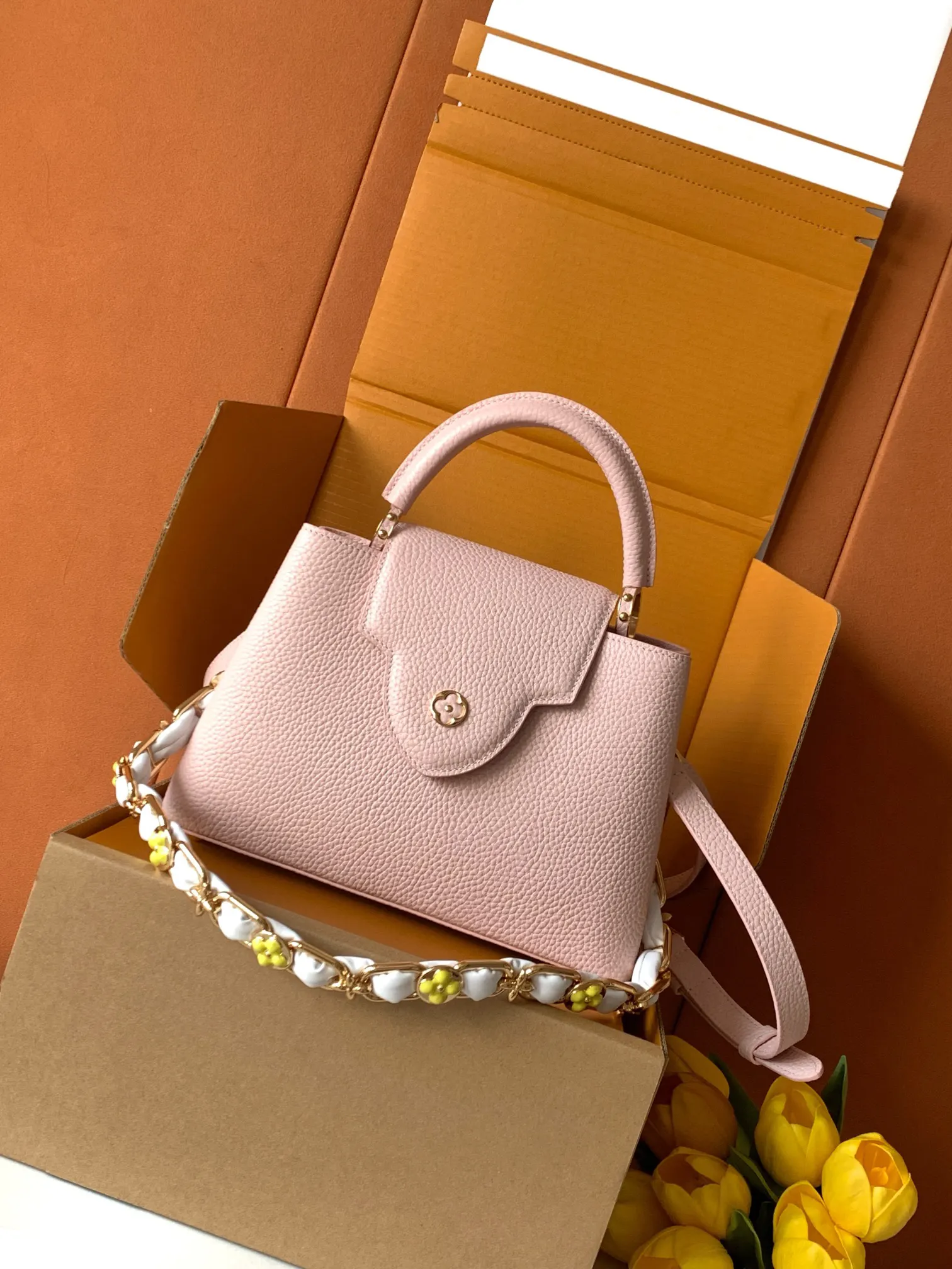 LV 粉色毛绒链条包 迷你手提款｜ORBUYBAG 岚奢包高端时尚精品