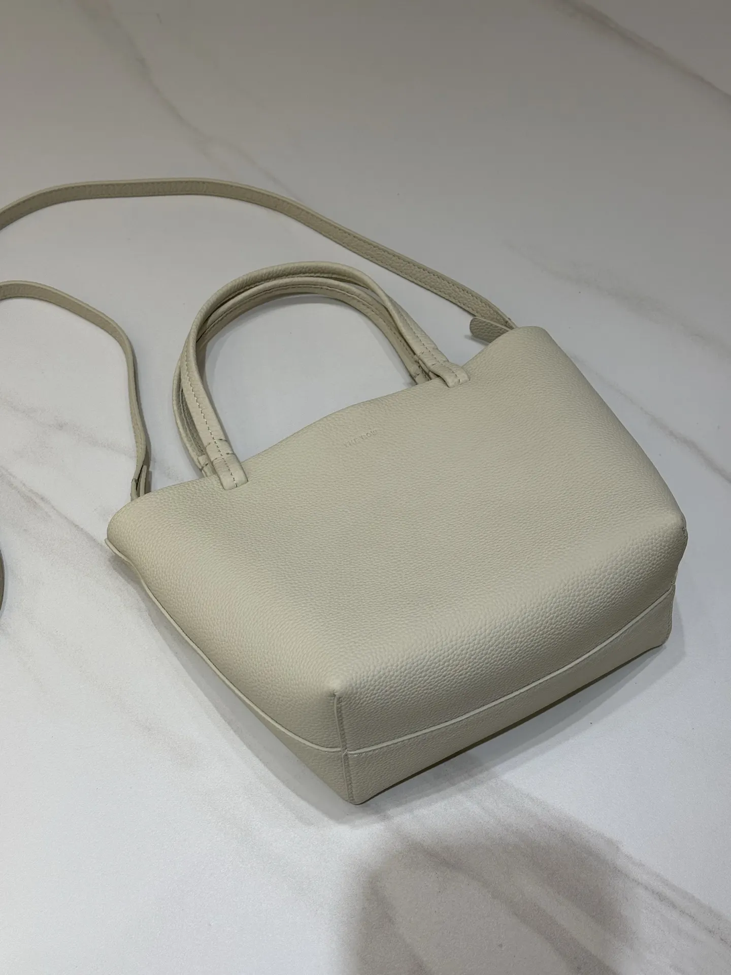 White Tote Bag Leather
