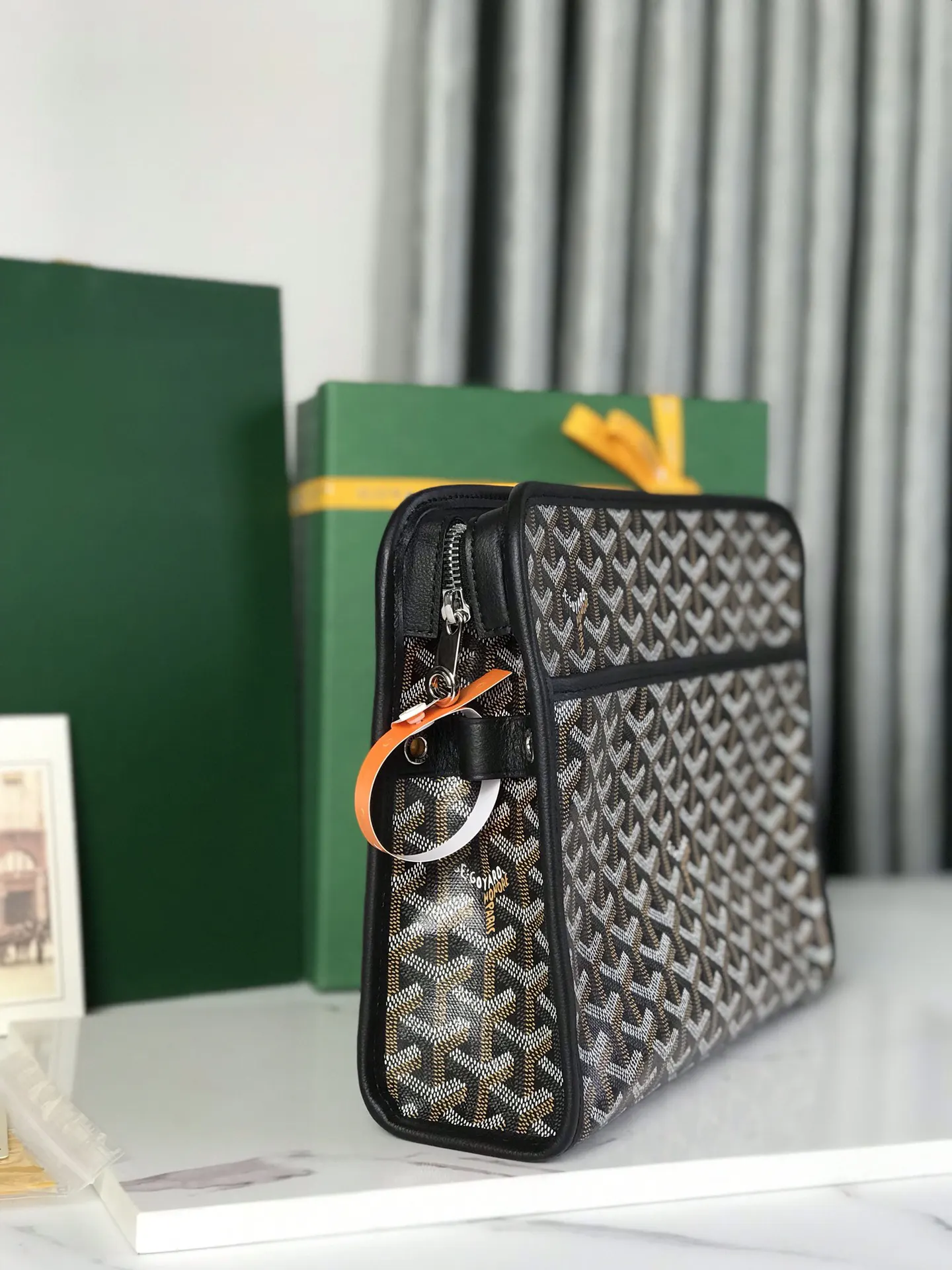 Goyard 黃色 牛皮 手拿包 精致手拿款