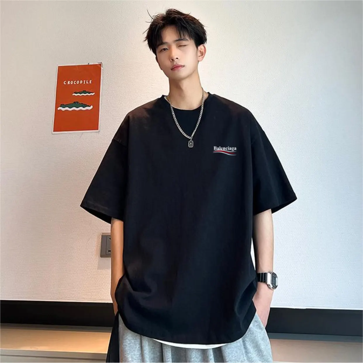 Balenciaga 3Xl Black Cotton Sneakers