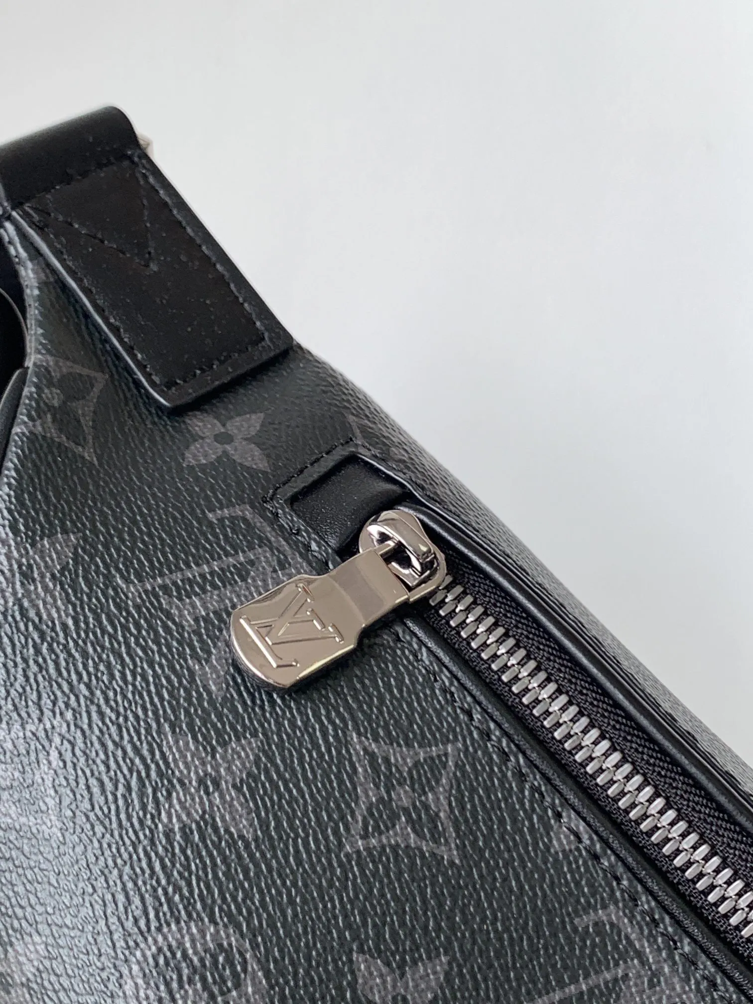 Black Gray Belt Bag Casual Canvas