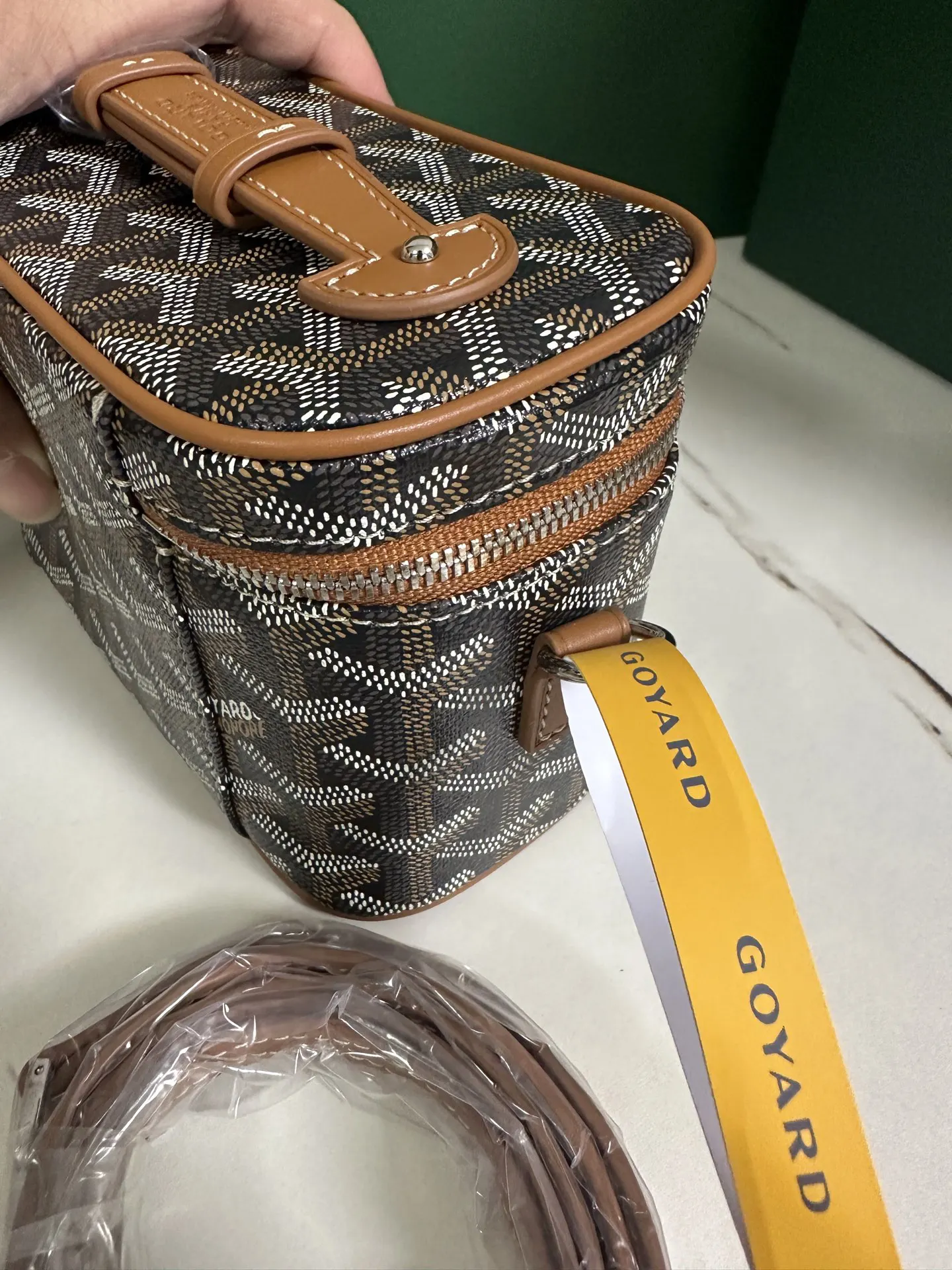 Goyard 黃色 小牛皮 化妝包 便携收納款