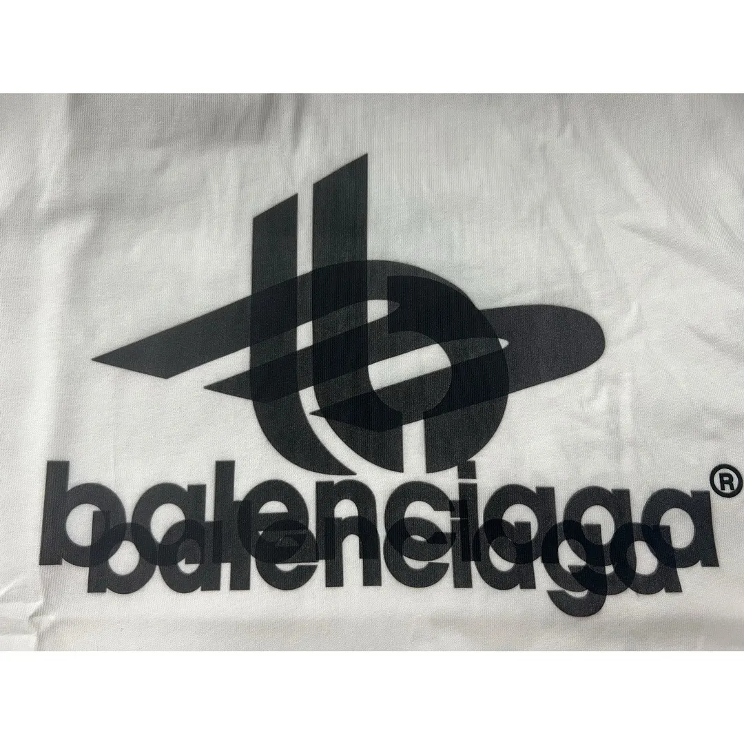 Balenciaga 白色 纯棉 Logo 短袖T恤