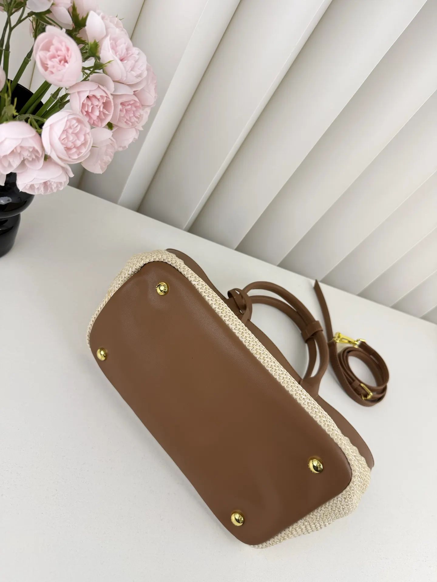 Prada 米色 编织 托特包