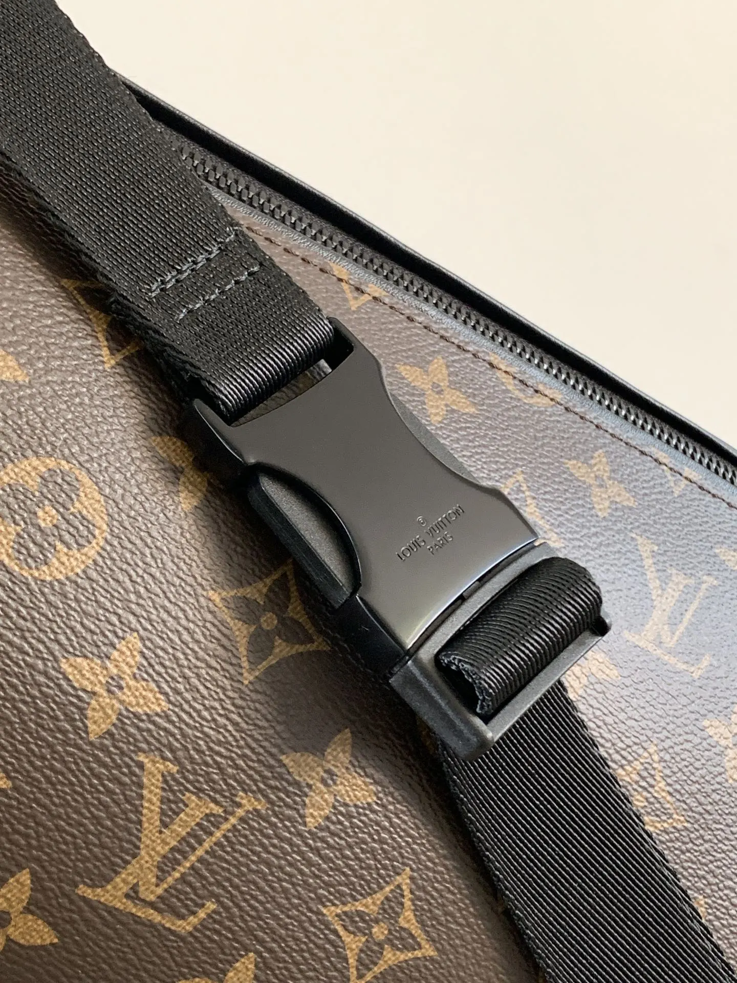 Monogram Crossbody Bag Lightweight Leather