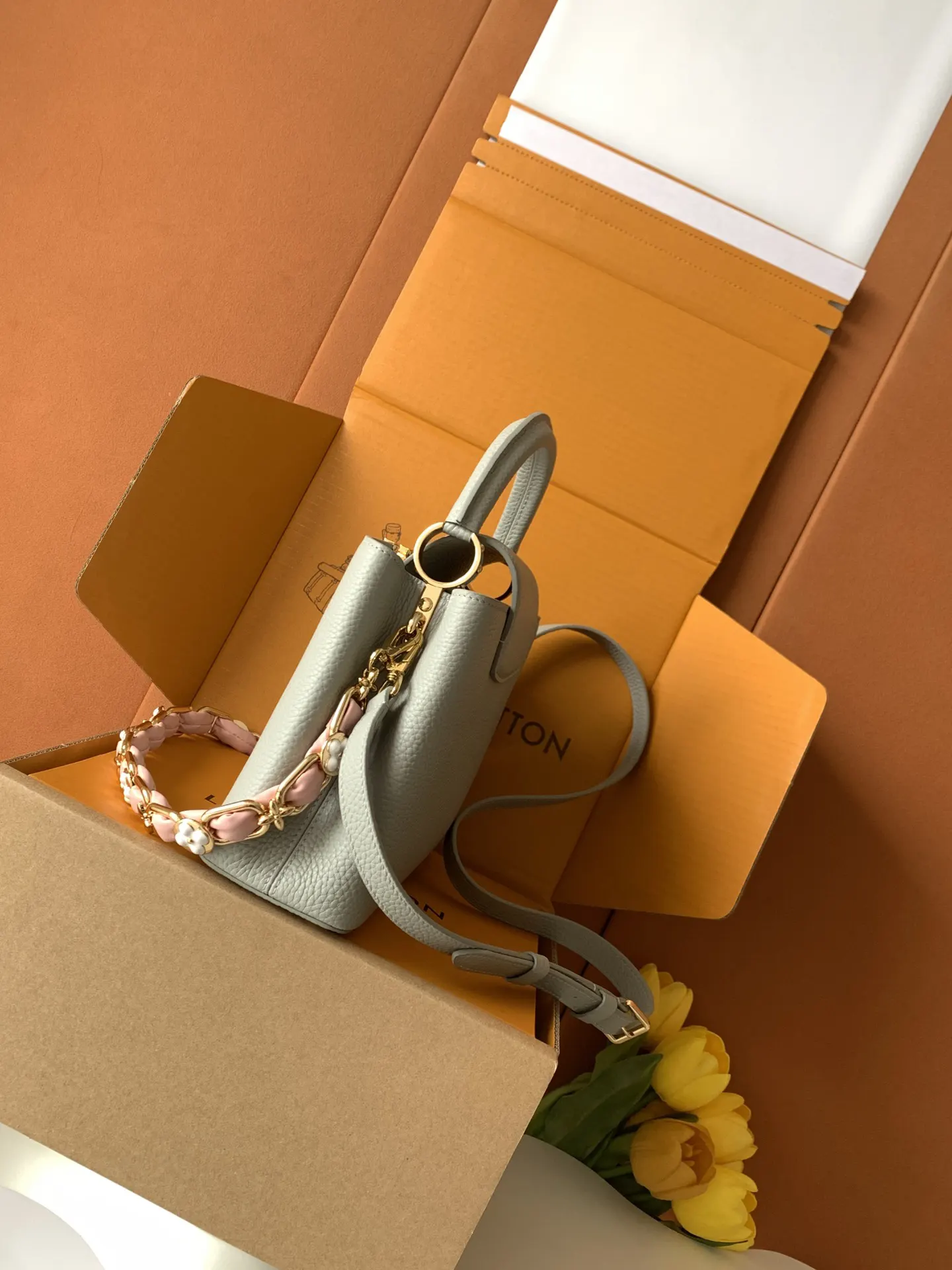 LV 綠色压纹鏈條手提包 小號款｜ORBUYBAG 嵐奢包高端時尚精品