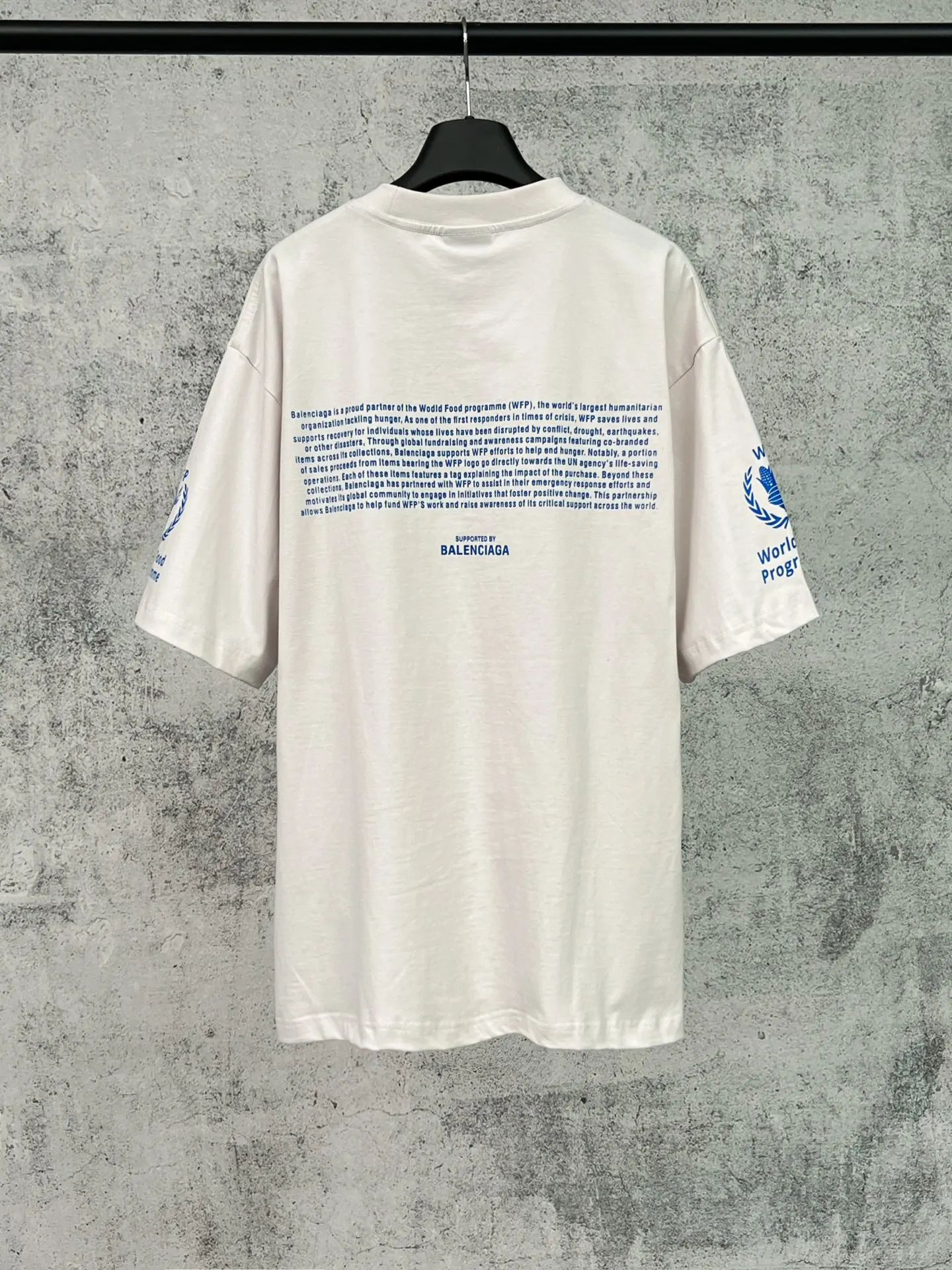 Balenciaga 黑色 纯棉 Logo 短袖T恤 宽松休闲