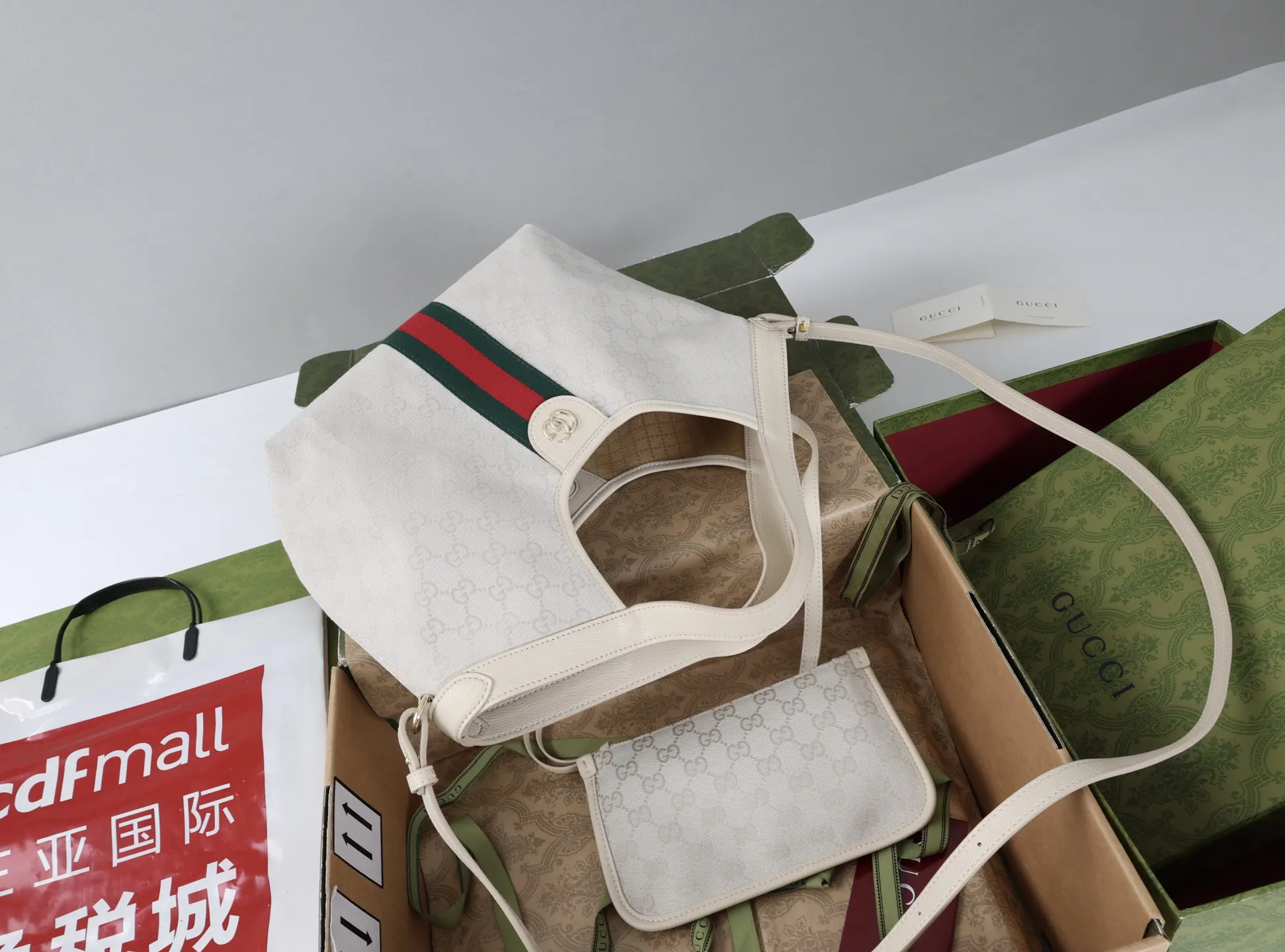 棕色 綠色 帆布 托特包 大容量托特款