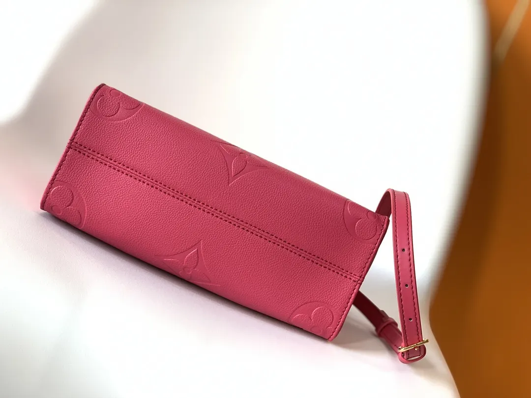 LV Onthego 桃红压纹托特包 亮色通勤款｜ORBUYBAG 岚奢包高端时尚精品