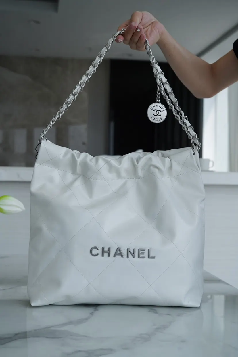 Chanel White Tote Bag