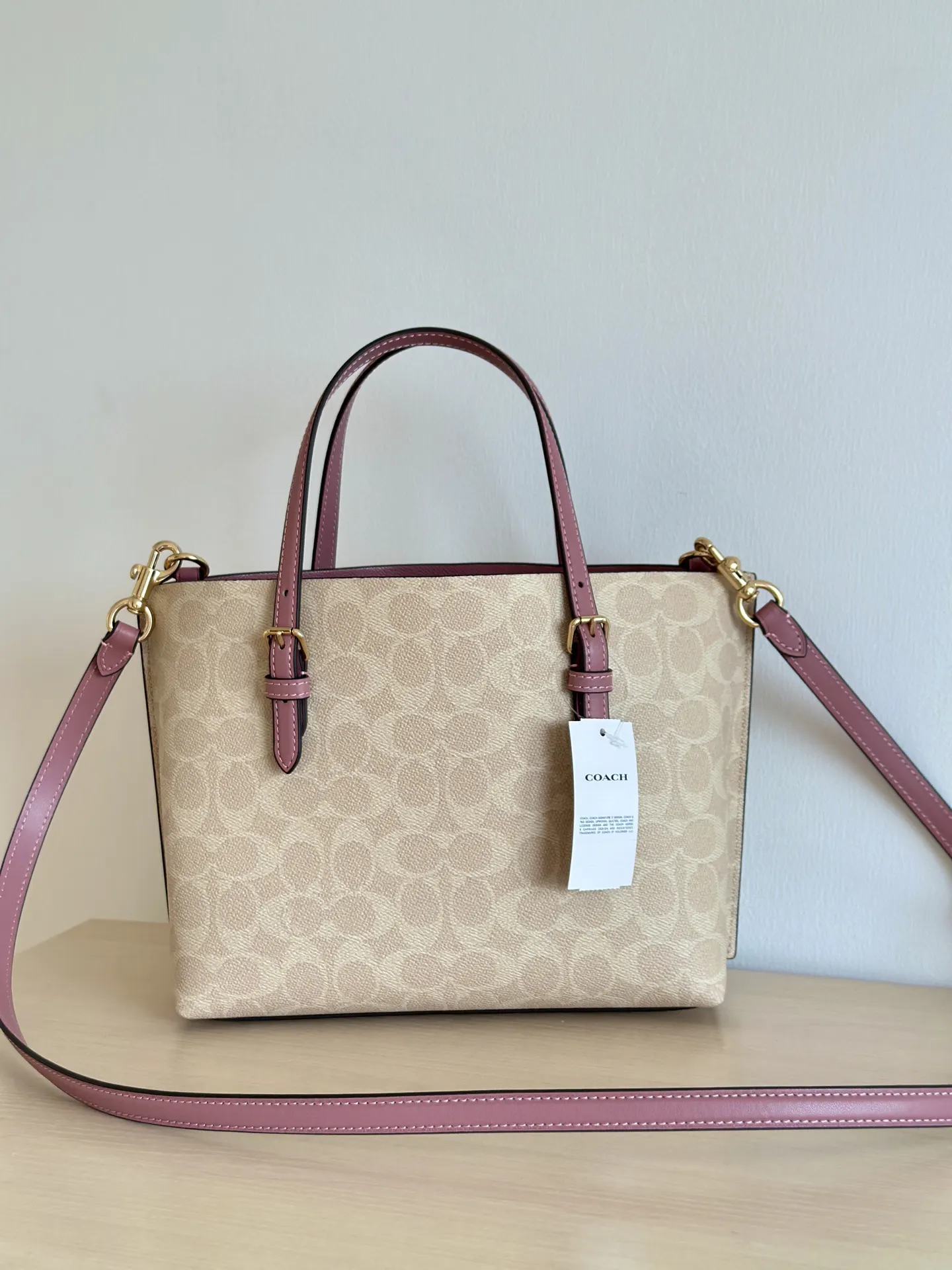 Monogram Tote Bag Leather